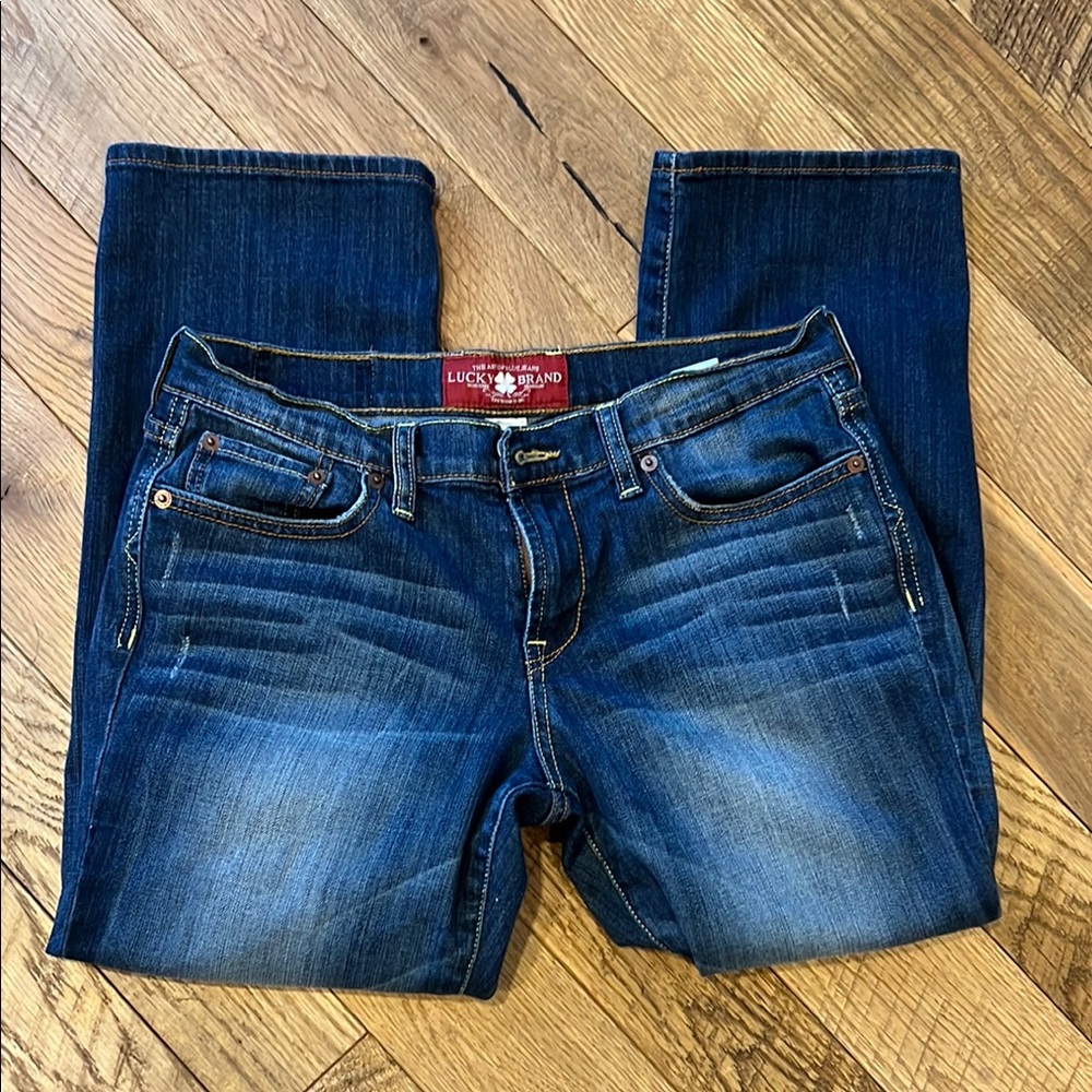 Lucky Brand Women's Cropped Blue Jeans